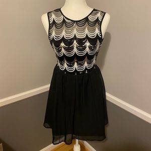 Black dress with sequins